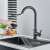 Blackswan M324 kitchen faucet with pull-out spray, matte black, in use