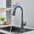 Blackswan M324 kitchen faucet with sensor, matte black, in use