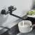 Blackswan M333 wall mounted kitchen faucet in black, in use