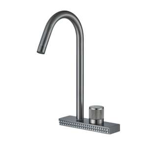 Blackswan M344 konyhai csaptelep, antracitszürke, 2 üzemmód, forgócsappal, 36,5 cm - Nonbrand Csaptelep