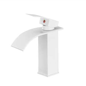 Blackswan M298 Badezimmer Waschbeckenarmatur, weißes Wasserfallmodell - Wasserhahn