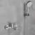 Blackswan M97 chrome bathtub faucet with 5-way shower head