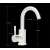 Blackswan M238 white round bathroom sink faucet, 23.5 cm, dimensions