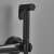 Blackswan M9 bidet faucet, matte black, close-up of shower head