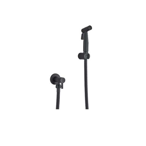 Биде смесител Blackswan тип M10, матово черно, за студена вода, размер 12 cm