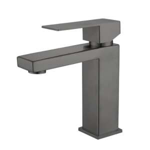 Blackswan M311 Badezimmer-Waschbeckenarmatur, kurzes anthrazitgraues Modell, 18,5 cm - Wasserhahn