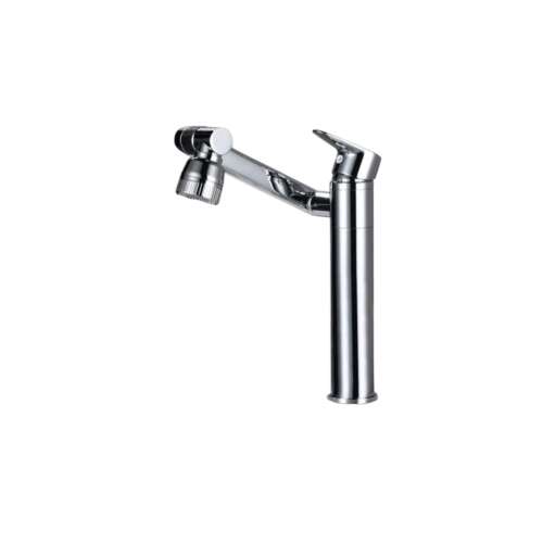 Robinet de baie Blackswan M333 pentru chiuvetă, crom, model rotativ înalt, 2 moduri și un cioc mobil, 30 cm