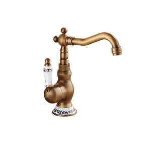 Blackswan M334 Antik Bronze Badezimmer Waschbecken Armatur mit Keramikgriff - Nonbrand Wasserhahn
