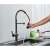 Blackswan M361 kitchen faucet, matte black, pull-out spray, 2 spray modes, in use