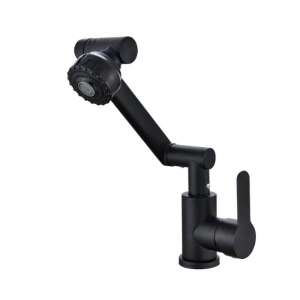 Blackswan M321 matte black bathroom sink faucet with pull-out spray head - Nonbrand Faucet