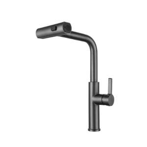 Blackswan M371 konyhai csaptelep, antracitszürke, 33,5 cm, kihúzható zuhannyal - Nonbrand Csaptelep