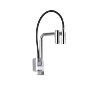 Blackswan M373 Küchenarmatur mit gefiltertem Wasserablauf und ausziehbarer Brause, Chrom-Finish - Wasserhahn