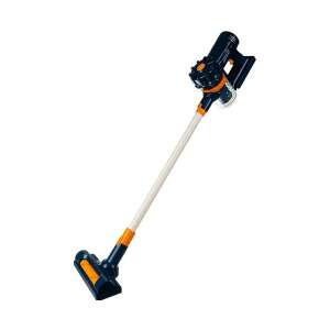 Wireless Standing Vacuum Cleaner for Kids, Working Toy Vacuum Cleaner, with 3 Suction Heads, Polystyrene Balls, Blue