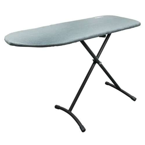 Mini-max vasalódeszka, 78x40x100cm, szürke huzat, fekete váz