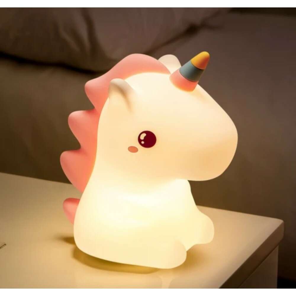 Night Light for Children's Room, THD SL2, LED, Unicorn model, Touch Sensor, White