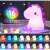 THD SL2 Unicorn LED Night Light, 16 Colors, Touch and Remote Control, Kids Room