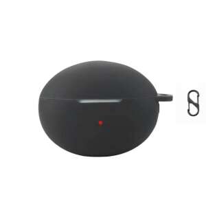 Black silicone case with carabiner for Huawei FreeBuds 6i wireless earbuds - Headset Accessory