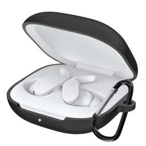 Black silicone case with carabiner for Beats Fit Pro earbuds - Headset Accessory