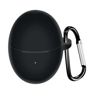 Black silicone case with carabiner for Huawei FreeBuds 5 wireless headphones - Headset Accessory