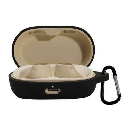 Case for Jabra Elite 7 Active wireless stereo headset, black, with carabiner