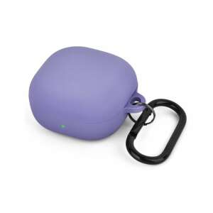 Lavender purple silicone case with a carabiner for Samsung Galaxy Buds2 - Headset Accessory