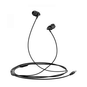 USAMS EP-39 black wired in-ear headphones with microphone - Headphone and Bluetooth Speaker