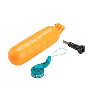 Telesin Floating Handle for GoPro, Insta360, DJI Action Cameras, Yellow - Action Camera Accessory