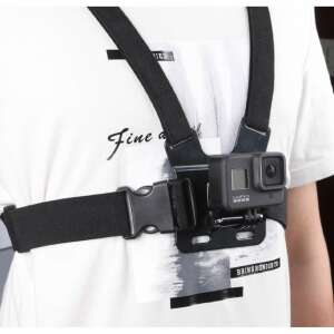 Chest mount for GoPro Hero action cameras, compatible with GoPro Hero 12, 11, 10, 9, 8, 7, 6, 5, DJI Osmo, Xiaomi, Akaso action cameras - Action Camera Accessory