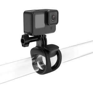 Suport Telesin pentru cameră de acțiune compatibil cu GoPro Hero 12, Osmo Action 4, Insta 360 X3, negru, pentru ghidon, garduri, caiacuri și altele - Telesin Accesorii pentru camere de acțiune
