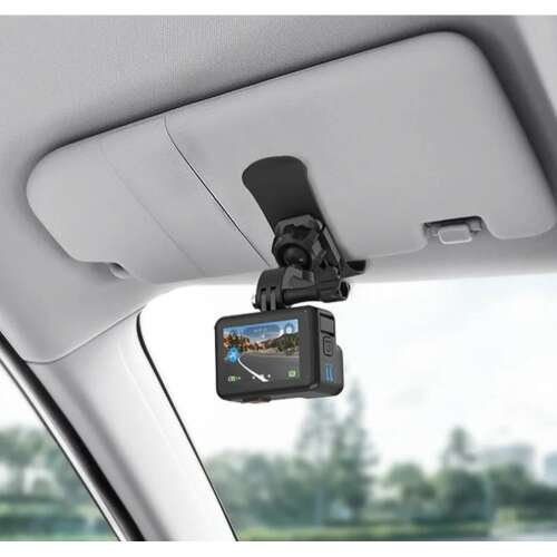 Car sun visor mount for GoPro Hero 12 11 10 9 8 7 6 5, DJI Osmo Action 4, Action 3 and other action cameras