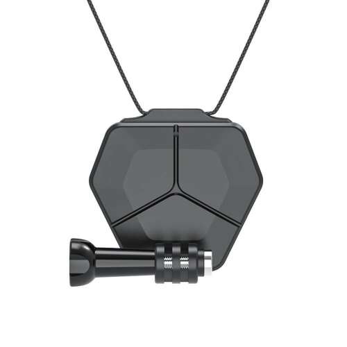 Surewo mágneses rögzítő GoPro Hero 12, 11, 10, 9, 8, 7, 6, 5, 4, DJI Action 2, Action 1, Osmo Action 2, Action 1, SJCAM, Huawei, Sony akciókamerákhoz, mellkasra szerelhető, fekete