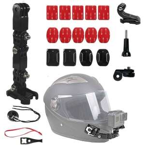 GoPro Hero 12 motorcycle helmet mount kit, Surewo brand, black color - Action Camera Accessory