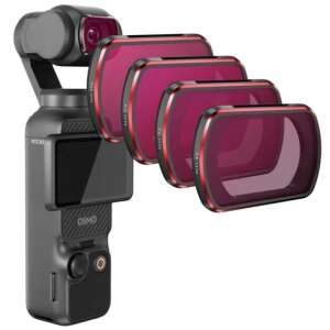 Set de filtre ND STARTRC pentru DJI Osmo Pocket 3, include filtre ND16, ND32, ND64, ND256 - Accesorii pentru camere de acțiune