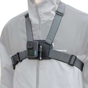 Surewo Chest Mount for GoPro Hero 12/11/10/9/8/7/6/5, DJI Osmo, Xiaomi, Akaso Action Cameras - Adjustable Chest Harness for Sports and Outdoor Activities - Surewo