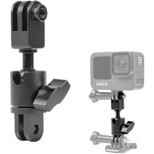 Ъглов адаптер Surewo, въртене на 360 градуса, алуминиев материал, съвместим с GoPro Hero 12/11/10/9/8/2018/7/6, DJI Action 4/3/2, Xiaoyi 4K