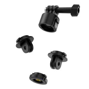 Telesin quick release adapter set for GoPro and other action cameras, includes 3 different bases and a top cover with magnetic mount - Telesin Action Camera Accessory