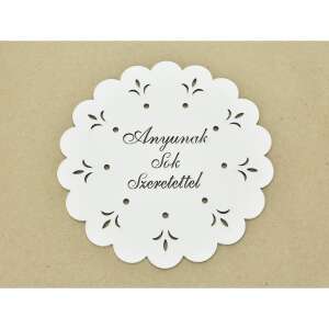 Anyák Napi Koszorúdísz - Fehér Tábla - 18 cm