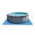 Dmuchane Puzzle pool foam mat, 50x50cm, 8pcs - Blue 102685536