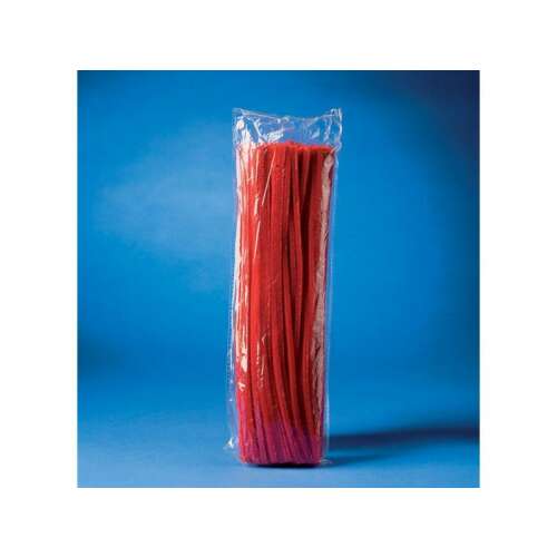 100 rote Chenille-Stifte, 30 cm lang, 0,6 cm Durchmesser, Marke Playbox