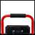 Einhell TC-CL 18/1800 Li cordless LED work light, red and black, handle detail