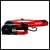 Einhell TC-CL 18/1800 Li cordless LED work light, red and black, side view