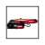 Einhell TC-CL 18/1800 Li cordless LED work light, red and black, side view