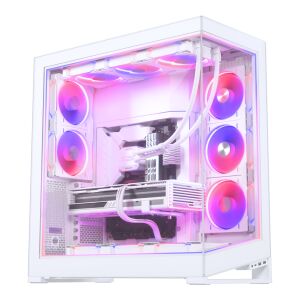 Phanteks NV9 Fehér PC Ház Egyedi Vízhűtéssel és RGB-vel - Számítógépház