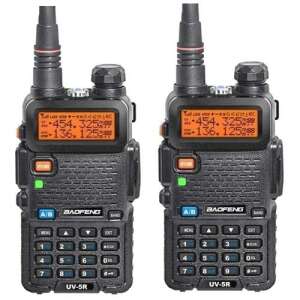 Baofeng UV-5R dual band two-way radio, walkie talkie, handheld transceiver, two pack - Sumker