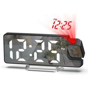 Nagy 7,9 inch digital projection alarm clock with red projection, showing the time on the wall or ceiling - Sumker