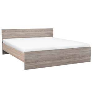 Miami franciaágy keret York tölgy és Sonoma tölgy színben, ágyneműtartó nélkül, 180x200 cm - Leziter