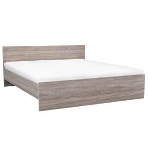 Miami franciaágy keret yorki tölgy színben, ágyneműtartó nélkül, 180x200 cm - Leziter