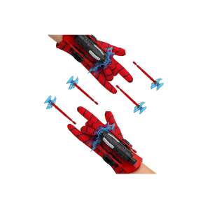 KidMania® Spiderman web shooter gloves set with suction cups for kids, two gloves, two launchers, four suction cups - Costume for Kid