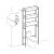VASAGLE Bathroom Shelf Over Toilet, 3-Tier Space Saver, Assembly Diagram