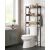 VASAGLE 3-Tier Bathroom Shelf Over Toilet, Rustic Brown and Black, Space Saving